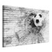 Large canvas print Dynamics of Soccer - A Speeding Ball Hitting a Brick Wall [Large Format] 151254 additionalThumb 2
