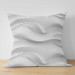 Decorative Microfiber Pillow White Waves - Delicate Composition With Organic Shapes 151354 additionalThumb 5