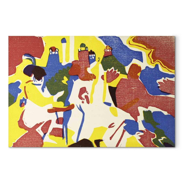 Large canvas print The Sound of Painting - Kandinsky’s Expressive and Colorful Composition [Large Format] 151654