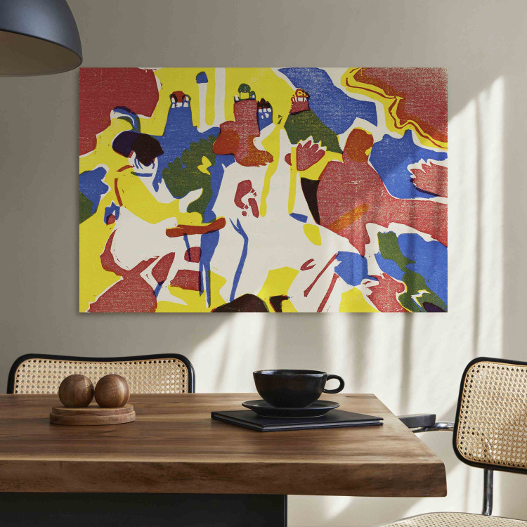 Large canvas print The Sound of Painting - Kandinsky’s Expressive and Colorful Composition [Large Format] 151654 additionalImage 3