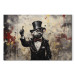 Canvas Art Print Rat in a Tailcoat - Graffiti Inspired by Banksy’s Work 151754