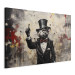 Canvas Art Print Rat in a Tailcoat - Graffiti Inspired by Banksy’s Work 151754 additionalThumb 2