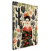 Canvas Art Print Frida Kahlo - Portrait of the Artist Amid Desert Flora Full of Cacti 152254 additionalThumb 2