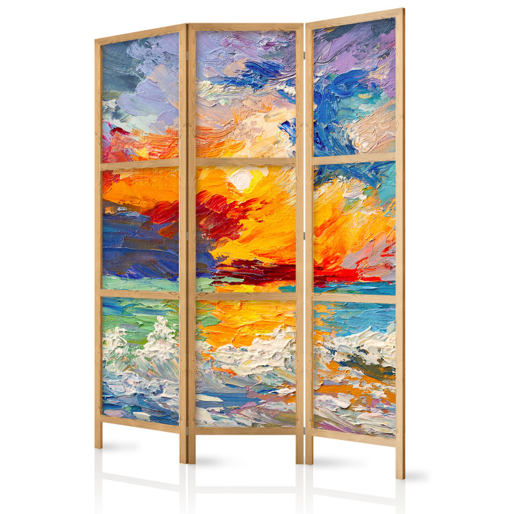 Room Divider Screen Colorful Landscape - Sunset Over the Sea in Vivid Colors [Room Dividers] 159554 additionalImage 5