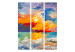 Room Divider Screen Colorful Landscape - Sunset Over the Sea in Vivid Colors [Room Dividers] 159554 additionalThumb 3