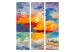 Room Divider Screen Colorful Landscape - Sunset Over the Sea in Vivid Colors [Room Dividers] 159554 additionalThumb 7