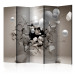 Room Divider Set Me Free! II - abstract illusion of white geometric figures 95254