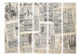 Room Divider Vintage Newspapers II - scattered French newspapers in retro motif 95354 additionalThumb 3