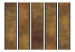 Folding Screen Golden Temptation II - brown texture with delicate golden contrast 95454 additionalThumb 3