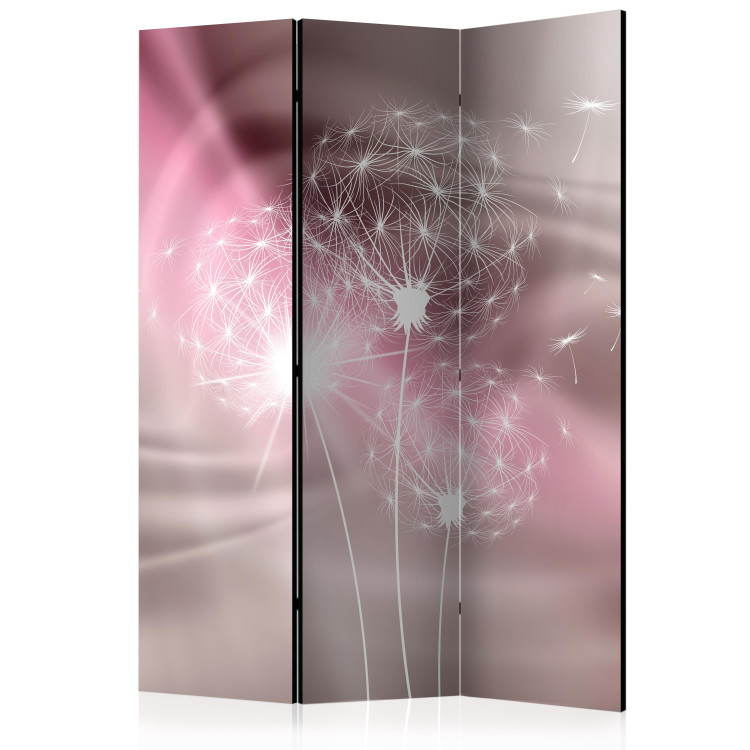 Room Divider Magical Touch - white dandelion glow on a background of purple light 95654