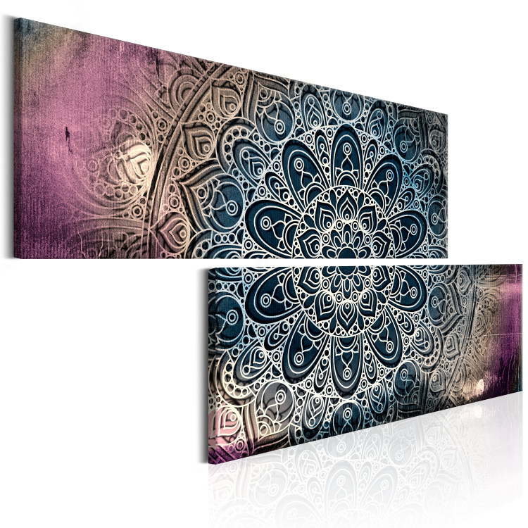 Canvas Art Print Mandala: Energy - Oriental Patterns in Zen Motif with Filigree Accent 97554 additionalImage 2