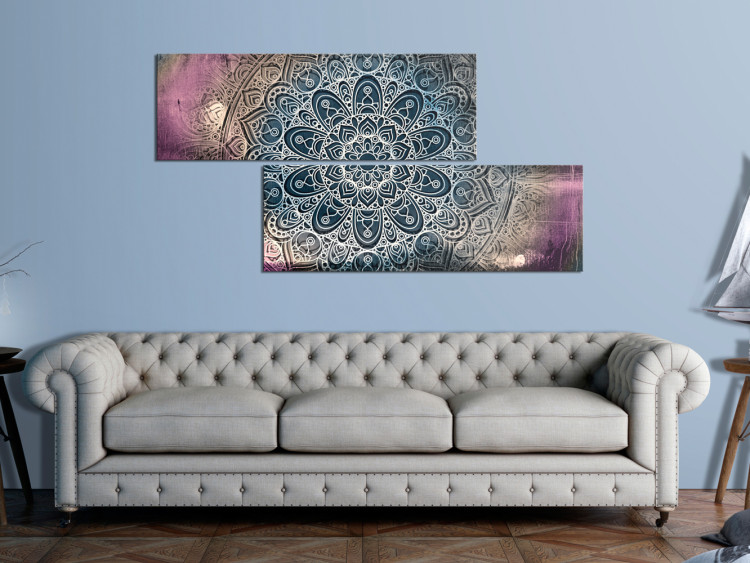 Canvas Art Print Mandala: Energy - Oriental Patterns in Zen Motif with Filigree Accent 97554 additionalImage 3