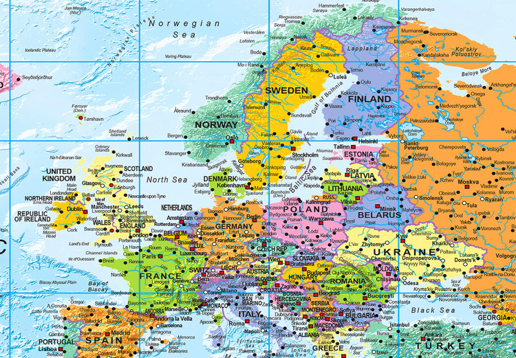 Decorative Pinboard World: Colourful Map [Cork Map] 98054 additionalImage 5