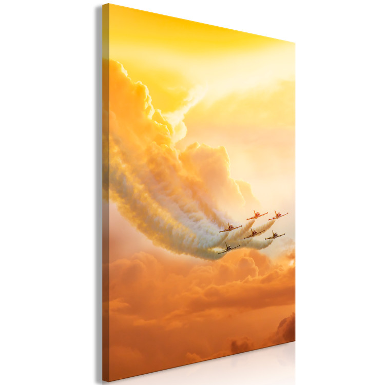 Canvas Print Airplanes in the Clouds (1 Part) Vertical 114264 additionalImage 2