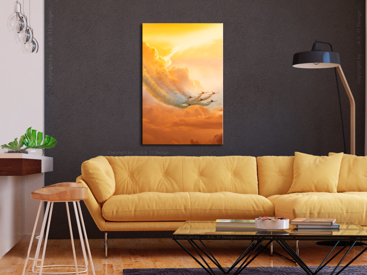Canvas Print Airplanes in the Clouds (1 Part) Vertical 114264 additionalImage 3