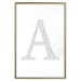 Poster Letter A - composition with texts forming the first letter of the alphabet 114864 additionalThumb 14