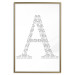 Poster Letter A - composition with texts forming the first letter of the alphabet 114864 additionalThumb 16