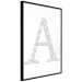 Poster Letter A - composition with texts forming the first letter of the alphabet 114864 additionalThumb 10