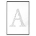 Poster Letter A - composition with texts forming the first letter of the alphabet 114864 additionalThumb 15