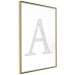 Poster Letter A - composition with texts forming the first letter of the alphabet 114864 additionalThumb 6