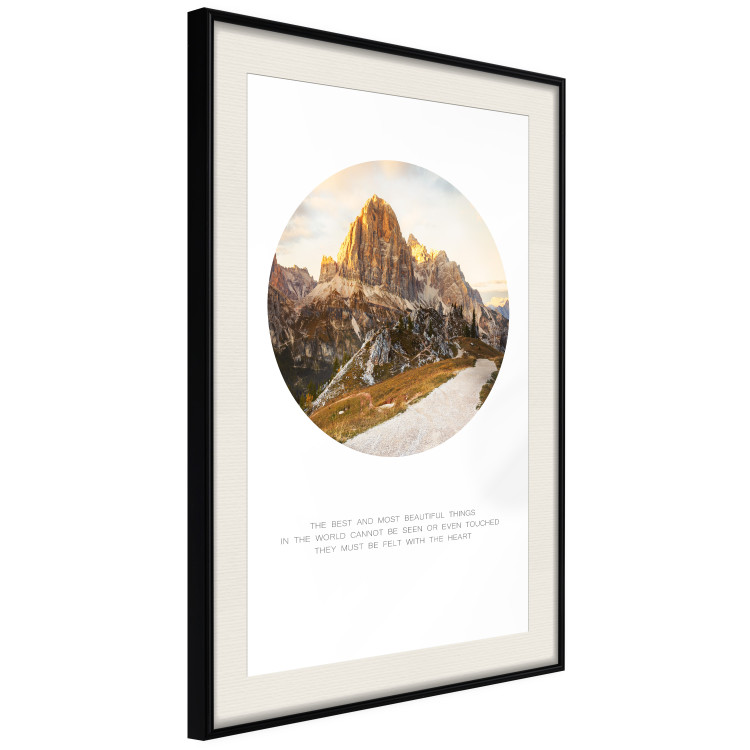 Wall Poster Magical place - majestic mountain landscape and English texts 114964 additionalImage 3
