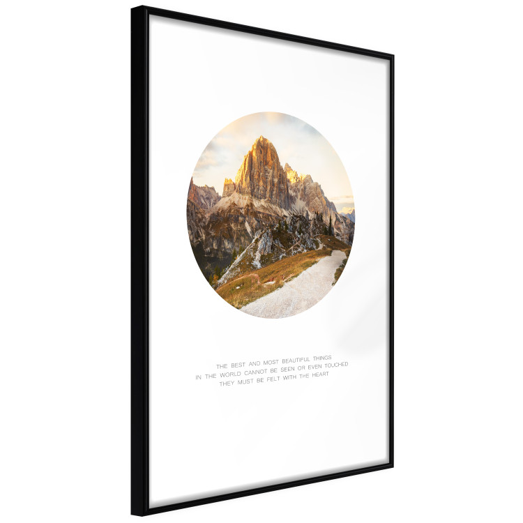 Wall Poster Magical place - majestic mountain landscape and English texts 114964 additionalImage 11