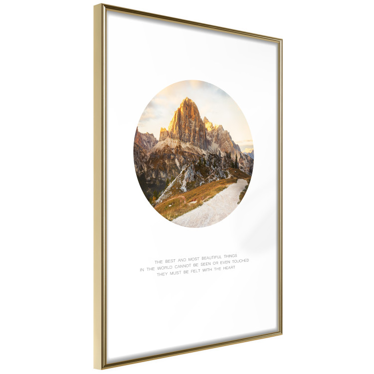Wall Poster Magical place - majestic mountain landscape and English texts 114964 additionalImage 8