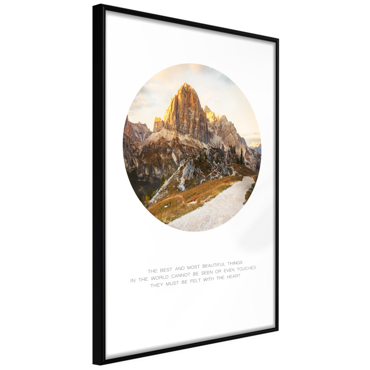 Wall Poster Magical place - majestic mountain landscape and English texts 114964 additionalImage 12