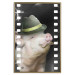 Poster Pig with Mustache - funny cinematic fantasy with a pink mustached pig 116364 additionalThumb 20