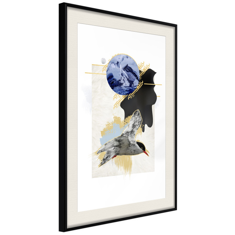 Wall Poster Antarctic Tern - colorful abstraction with a bird and a winter motif 116664 additionalImage 8