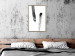 Wall Poster Chance Encounter - simple black and white abstraction in paint streaks 119264 additionalThumb 7