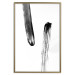 Wall Poster Chance Encounter - simple black and white abstraction in paint streaks 119264 additionalThumb 20