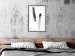 Wall Poster Chance Encounter - simple black and white abstraction in paint streaks 119264 additionalThumb 22
