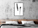 Wall Poster Chance Encounter - simple black and white abstraction in paint streaks 119264 additionalThumb 4
