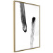 Wall Poster Chance Encounter - simple black and white abstraction in paint streaks 119264 additionalThumb 14