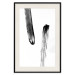 Wall Poster Chance Encounter - simple black and white abstraction in paint streaks 119264 additionalThumb 18