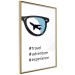 Wall Poster New Experiences - airplane in a spectacle lens with black inscriptions 122364 additionalThumb 12