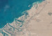 Canvas Print Dubai satellite photo - photography with the desert and the Arab city 123164 additionalThumb 5