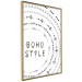 Wall Poster Boho Style - black English text with various patterns 123364 additionalThumb 12