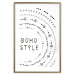 Wall Poster Boho Style - black English text with various patterns 123364 additionalThumb 20
