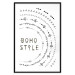 Wall Poster Boho Style - black English text with various patterns 123364 additionalThumb 18