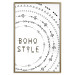 Wall Poster Boho Style - black English text with various patterns 123364 additionalThumb 19