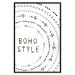 Wall Poster Boho Style - black English text with various patterns 123364 additionalThumb 16