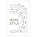 Wall Poster Boho Style - black English text with various patterns 123364 additionalThumb 15