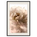 Poster Soft Petals - flower of plant in gentle sepia motif on white background 123764 additionalThumb 18