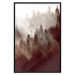 Poster Brown Forest - landscape of forest against trees in fog in sepia motif 123864 additionalThumb 24
