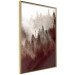 Poster Brown Forest - landscape of forest against trees in fog in sepia motif 123864 additionalThumb 14
