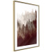 Poster Brown Forest - landscape of forest against trees in fog in sepia motif 123864 additionalThumb 6