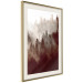 Poster Brown Forest - landscape of forest against trees in fog in sepia motif 123864 additionalThumb 2