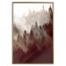 Poster Brown Forest - landscape of forest against trees in fog in sepia motif 123864 additionalThumb 16